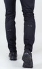 Премиальный костюм для лыж и зимнего бега Nordski Hybrid Hood Pro Black-Grey