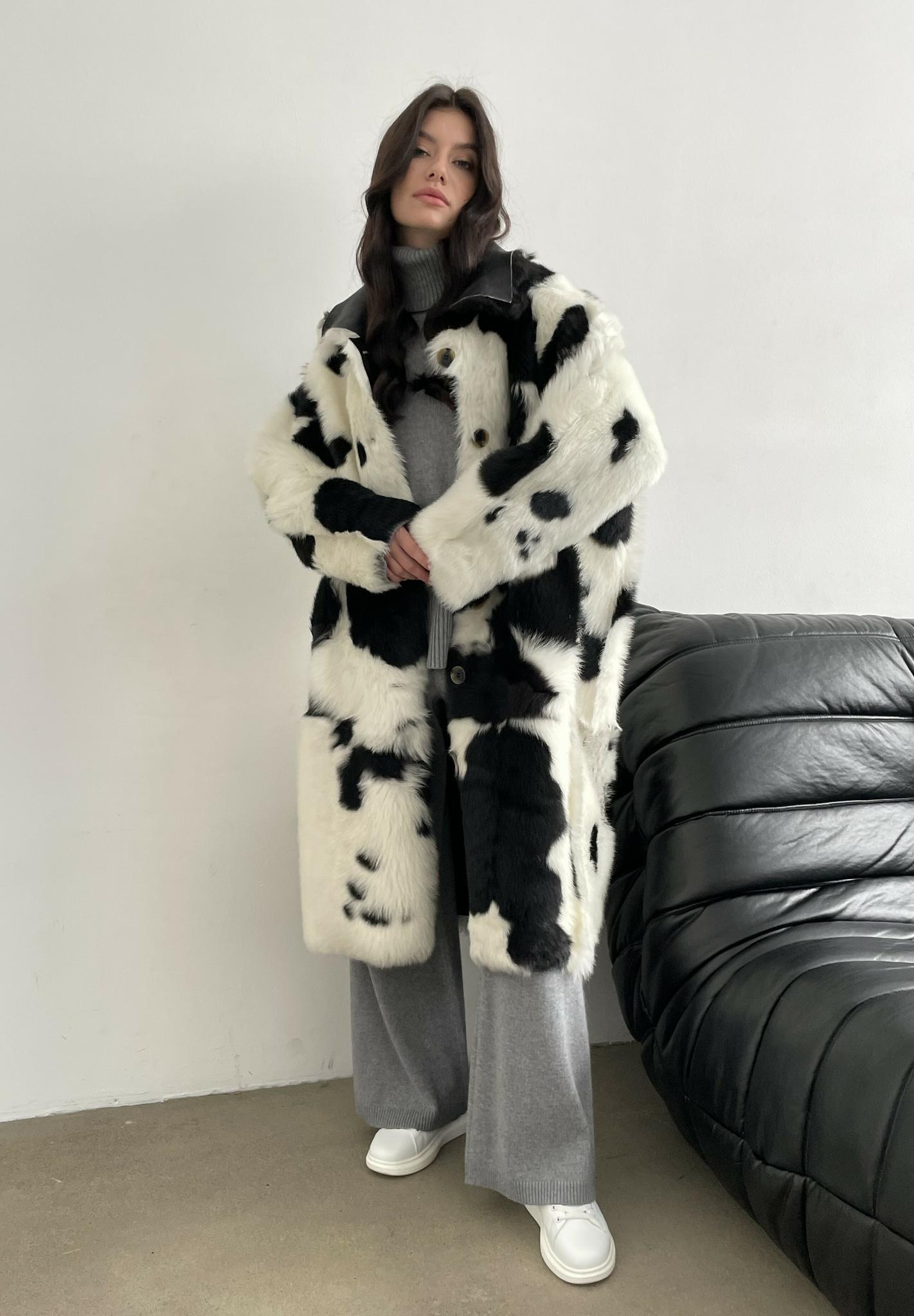 Двустороннее пальто-дубленка Toscana Cruella