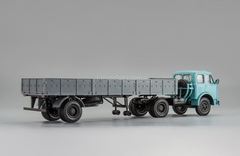 MAZ-504 with semi-trailer MAZ-9380 (1986) blue-gray 1:43 Nash Avtoprom