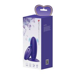 Фиолетовый анальный вибростимулятор Remote Control Vibrating Plug Youth - 11 см. - 