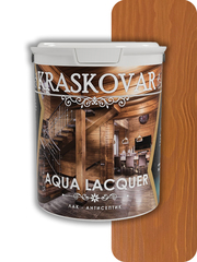 Лак-антисептик Kraskovar Aqua Lacquer для дерева и камня лиственница