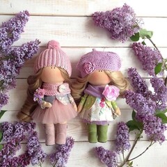 Волосы для кукол, трессы кудри-локоны, пепельный беж, 15 см*1 метр, набор 2 шт.