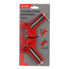 44-2-373 Струбцина угловая алюминиевая, 2 винта, 73х73мм (РемоКолор)