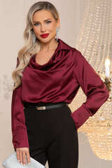 Блуза Шелковая сказка (рубин) Б14382-34М LT Collection