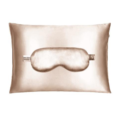 Набор для сна Silk Silk карамель (наволочка + маска)