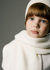 Шарф вязаный (экрю)