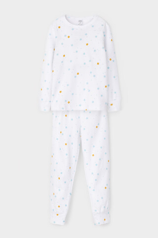 пижама  для девочки  КП 1552/звездочки на белом