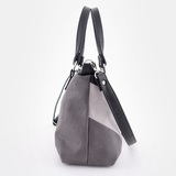 Сумка Саломея 595 мульти итальянский серо-черный