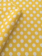 Ткань бязь плательная, рис. "Горох 18 мм", ширина 150 см, арт. 18.1