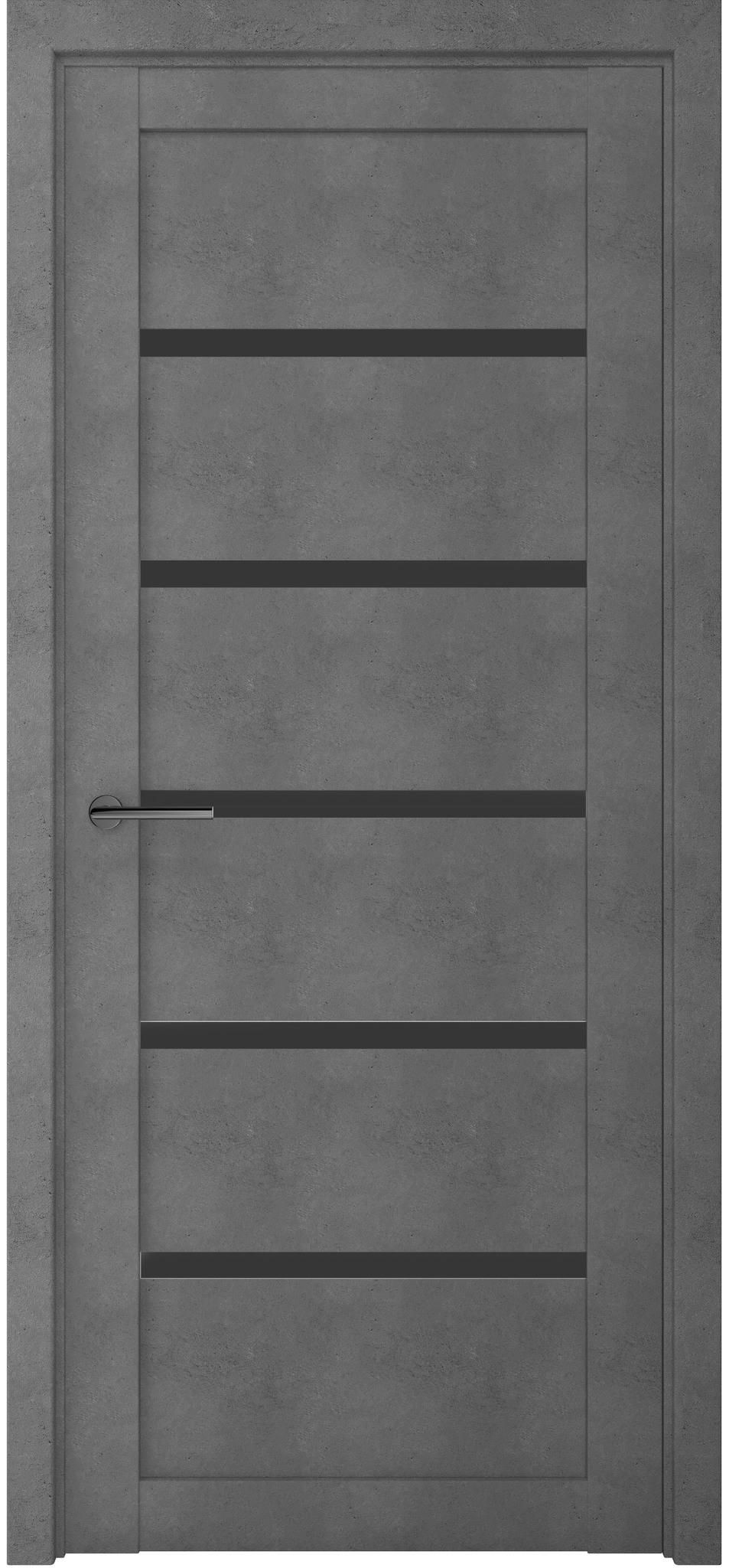 Дверь межкомнатная Альберо (Фрегат) Мегаполис лофт Вена, цвет темный бетон, экошпон, стекло графит