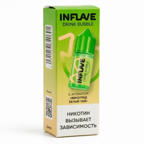 Жидкость INFLAVE Bubble Drink Salt 2% 30 ml - Виноград Белый чай