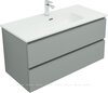 Aquanet 344752 Тумба с раковиной Вега 2.0 100 2 ящ. цв.мисти грин (раковина Ирис) (344752)
