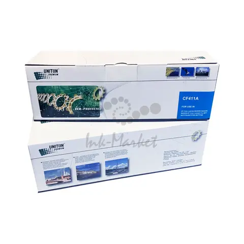 Совместимый картридж UNITON Premium CF411A (410A) для HP Color LJ M452/ M477 синий (2,3K) GREEN LINE (Eco Protected)