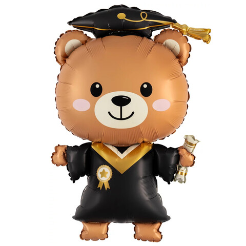 Шар фигура, мишка выпускник, 97 см