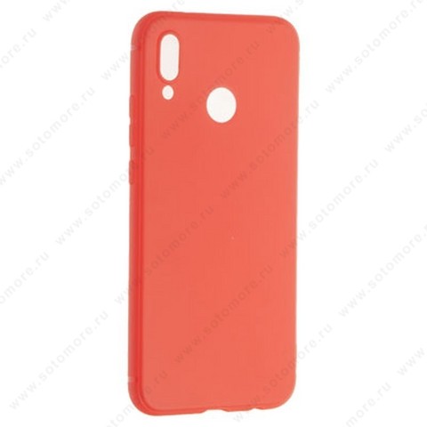 Накладка силиконовая Soft Touch ультра-тонкая для Huawei P20 Lite красный