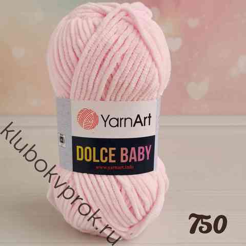 YARNART DOLCE BABY 750, Нежный розовый