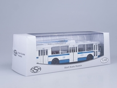 ZIU-682B trolleybus with operating rod blue-white Start Scale Models (SSM) 1:43