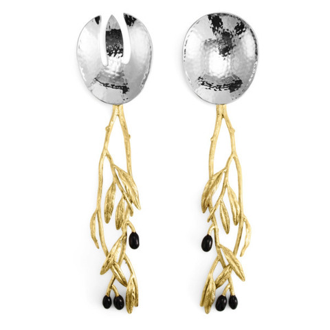 Набор сервировочных предметов 2шт 29см Michael Aram Оливковая ветвь