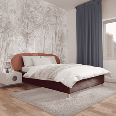 Двуспальная кровать с подъемным механизмом Эллипс, 140х200