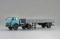 MAZ-504 with semi-trailer MAZ-9380 (1986) blue-gray 1:43 Nash Avtoprom