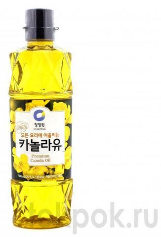 Масло каноловое, рафинированное Daesang Premium Canola oil, 500 мл