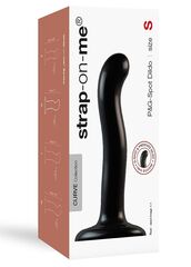 Черный фаллоимитатор-насадка Strap-On-Me P&G spot Dildo size S - 16,4 см. - 