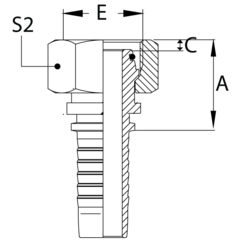 Фитинг DN 32 DKO-S (Г) 52x2 38 POWERMASTER