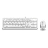 Клавиатура + мышь A4Tech Fstyler F1010, USB Multimedia (F1010 WHITE)