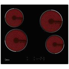 Электрическая варочная панель Midea MCH64140 Hi Light, стеклокерамика, черная, 59x52 см Электрическая варочная панель Midea MCH64140 Hi Light, стеклокерамика, черная, 59x52 см
