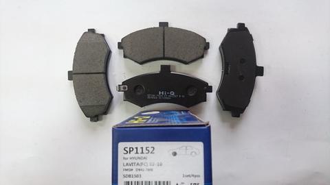 КОЛОДКИ ПЕРЕДНИЕ ELANTRA XD С ВЫСТУПАМИ ПО БОКАМ SANGSIN BRAKE (ДИСКИ НА 257 ММ)