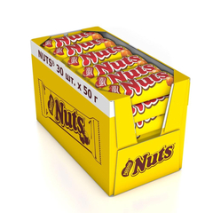 Шоколадный батончик  Nuts, 50гх30шт/уп