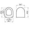 Vitra 120-483-009 Sento тонкое дюропластовое сиденье микролифт, цвет Матовый черный