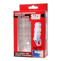 Насадка Clear Sensations Size Matters, прозрачный, 11,5 см