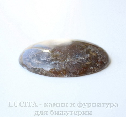 Кабошон овальный Агат Индийский 40х30х6 мм №1 ()