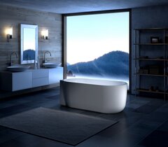 BelBagno BB11-1700L Угловая, овальная акрилова я ванна 1700x758x580 фото