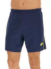 Теннисные шорты Lotto Superrapida V Short - dark denim/acid yellow