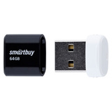 Флешка 64 GB USB 2.0 SmartBuy Lara (Черный с белым)