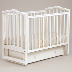 АБ 19.2  "Жасмин" кровать детская  маятниковая  поперечн (белый)
