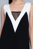 Модное черно-белое платье Twin-Set
