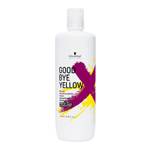 Schwarzkopf Goodbye Yellow Shampoo - Бессульфатний шампунь с антижелтым эффектом