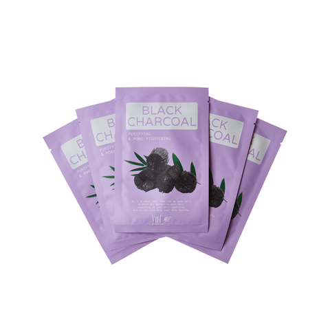 YU.R Маска для лица с экстрактом угля | YU.R ME Black Charcoal Sheet Mask