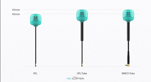 Антенна Foxeer Lollipop 4 Plus High Quality 5.8G 2.6dBi FPV Omni LDS Antenna LHCP straightMMCX teal PA1474