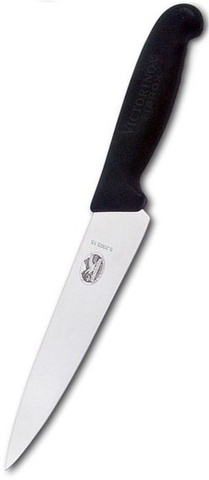 Нож кухонный Victorinox Fibrox разделочный, 15 см, черный (5.2003.15)