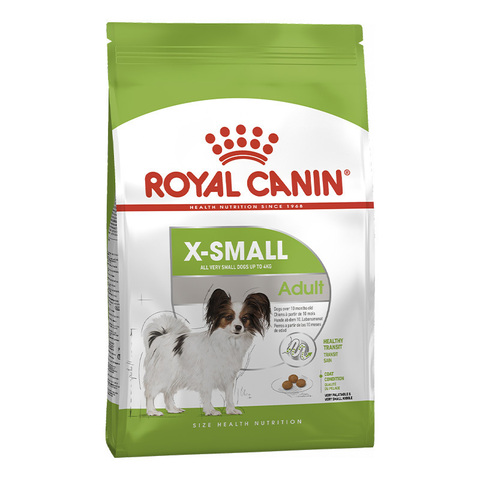 Сухой корм Royal Canin X-Small Adult 1,5 кг от 10 месяцев до 8 лет для миниатюрных собак