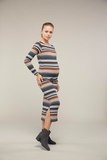 Платье для беременных 09104 карамельные полосы