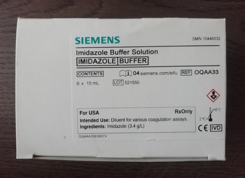 10446032/OQAA33  Имидазоловый буфер (Imidazole Buffer Solution), 6х15 мл - Siemens Healthcare Diagnostics Products GmbH, Germany/Сименс Хелскеа Диагностикс Продактс ГмбХ, Германия