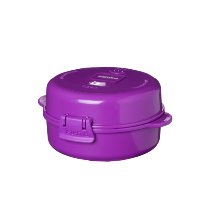 Омлетница-яйцеварка для СВЧ Sistema "Microwave" 271 мл, цвет Фиолетовый