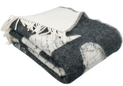 Плед черный Tunturi, 130*170см