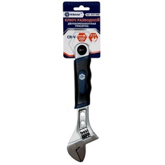 Ключ разводной КОБАЛЬТ 200 мм, ширина захвата 24 мм, двухкомпонентная рукоятка CR-V (1 шт. (647-550)