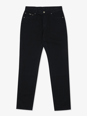 Плотные джинсы чёрного цвета из премиального хлопка